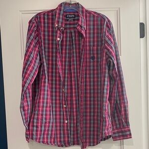 Chaps Men's Multicolor Plaid Button Down Shirt